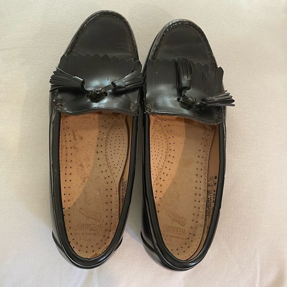 Bass & Co Black WEEJUNS Tassel Kilt Classic Unisex Loafers